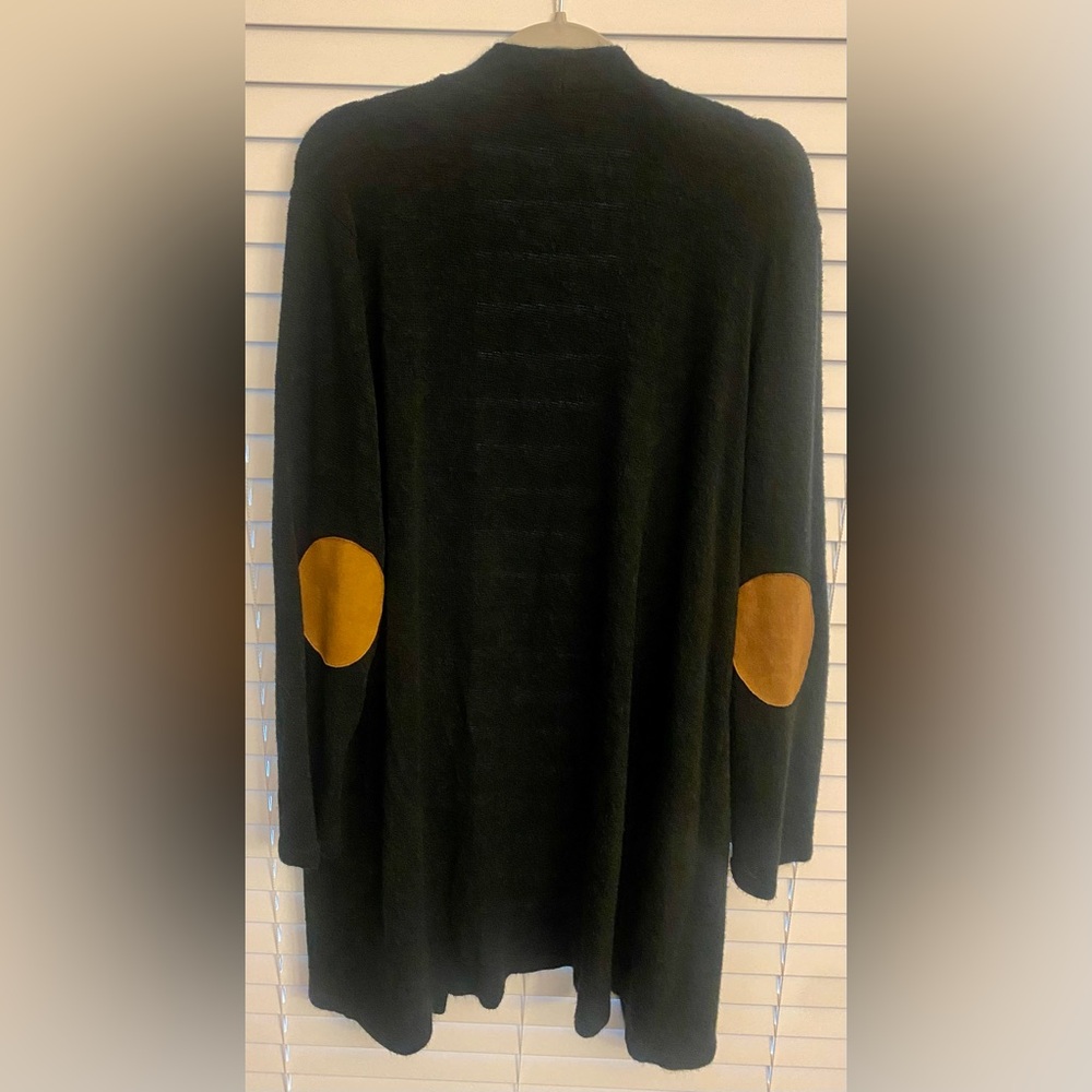 Chic Soul - Black Open Front Cardigan View 4